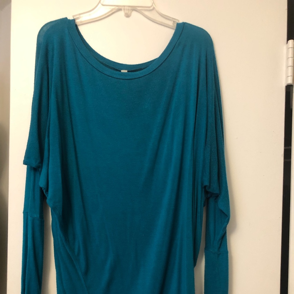 Teal Dolman Top